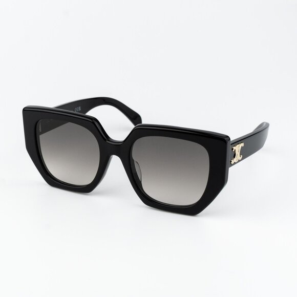 Celine TRIOMPHE Women Sunglasses Black Brown Gradient Butterfly CL40239F 01F - Picture 1 of 14